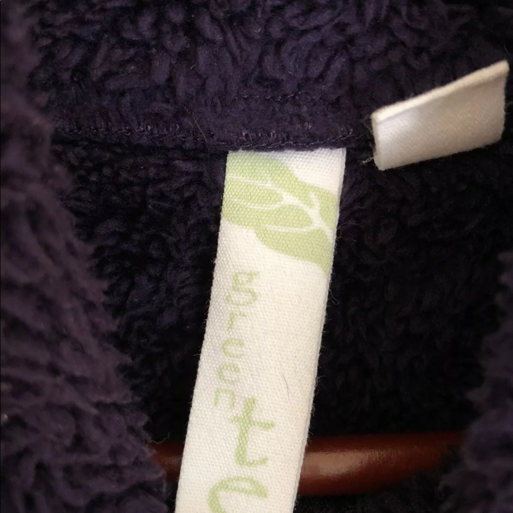 Green Tea fuzzy Sherpa lined zip fleece jacket - Picture 12 of 13